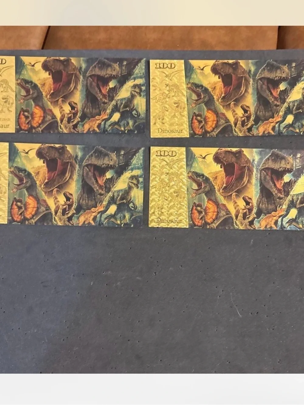 Dinosaur collectable notes -